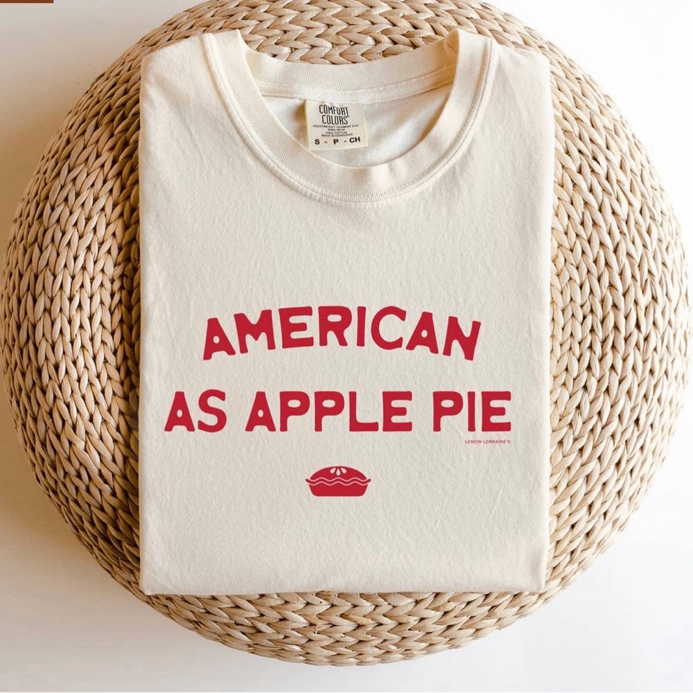 American as apple pie short sleeve tee